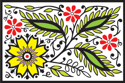 floral mat